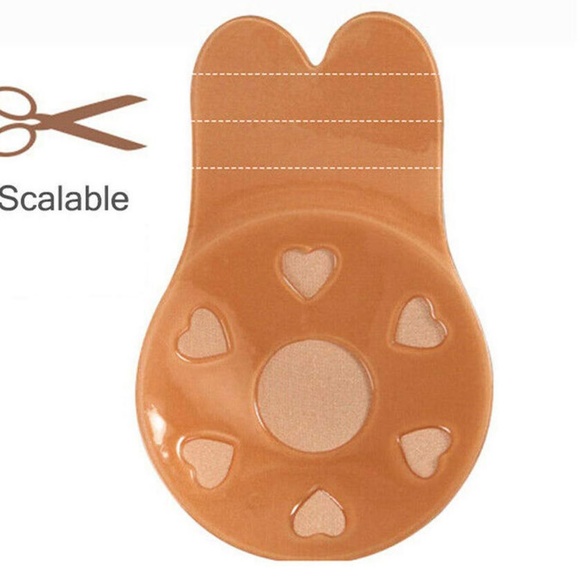 2-Pairs Women's Invisible Lifting Bras Reusable Silicone Nipple Covers Backless - Picture 5 of 6